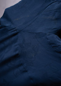 CHANEL 10S Blue Navy Metallic Pearl CC Button Tweed Jacket 38 シャネル ネイビー パール ココボタン ルサージュ ツイード ジャケット 即発