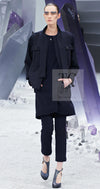 CHANEL 12A Navy Metallic Gripox Buttons Wool Jacket 36 シャネル ネイビー メタリック グリポワ ボタン ウール ジャケット 即発