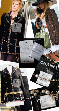 CHANEL 11PF Black Gripoix Button Wool Tweed Jacket Coat 36 38 シャネル ブラック グリポア 宝石 ボタン ウール ツイード ジャケット コート 即発