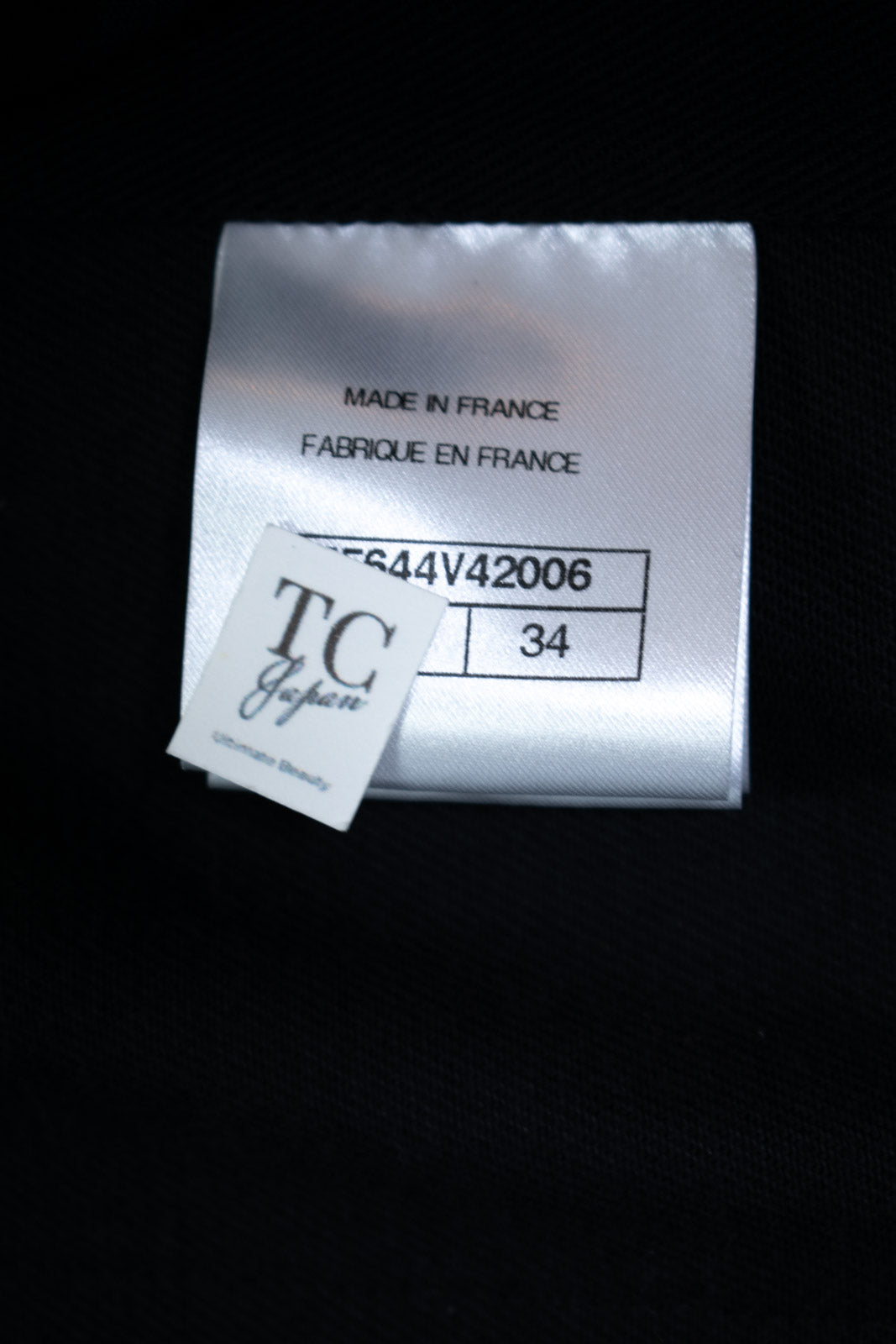 CHANEL 17C Black Cotton Denim Collarless Jacket 34 36 シャネル ブラック コットン デニム ノーカラー ジャケット 即発