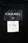 CHANEL 14A Black Leather Collar Zipup Wool Tweed Jacket 34 38 40 シャネル ブラック レザー襟 ジップアップ ウール ツイード ジャケット 即発