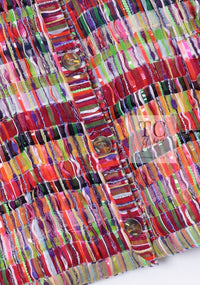 CHANEL 16C Multicolor CC Button Collarless Jacket 36 シャネル マルチカラー ココボタン ノーカラー ジャケット 即発