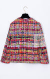 CHANEL 16C Multicolor CC Button Collarless Jacket 36 シャネル マルチカラー ココボタン ノーカラー ジャケット 即発