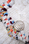 CHANEL 17C Ivory Cotton Collarless Tweed Jacket 36 シャネル アイボリー ノーカラー コットン ツイード ジャケット 即発