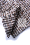 CHANEL 16PF Beige Brown Wool Linen Tweed Jacket 34 シャネル ベージュ ブラウン ウール リネン ツイード ジャケット 即発