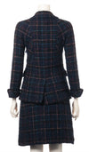 CHANEL 07A Dark Navy Multicolor Tweed Jacket Skirt Suit 34 シャネル ダーク ネイビー マルチカラー ツイード ジャケット スカート スーツ 即発