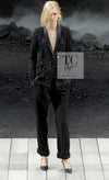 CHANEL 11A Black Floral Lesage Lace Silk Jacket 38 シャネル ブラック ルサージュ レース ビーズ サテン シルク ジャケット 即発