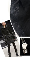 CHANEL 13A Black Quilted Metallic Zipper Tweed Jacket 34 シャネル ブラック メタリック ジッパー ツイード ジャケット 即発