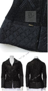 CHANEL 13A Black Quilted Metallic Zipper Tweed Jacket 34 シャネル ブラック メタリック ジッパー ツイード ジャケット 即発