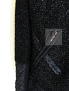 CHANEL 13A Black Quilted Metallic Zipper Tweed Jacket 34 シャネル ブラック メタリック ジッパー ツイード ジャケット 即発