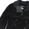 CHANEL 13A Black Quilted Metallic Zipper Tweed Jacket 34 シャネル ブラック メタリック ジッパー ツイード ジャケット 即発