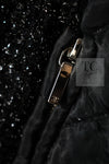 CHANEL 13A Black Quilted Metallic Zipper Tweed Jacket 34 シャネル ブラック メタリック ジッパー ツイード ジャケット 即発