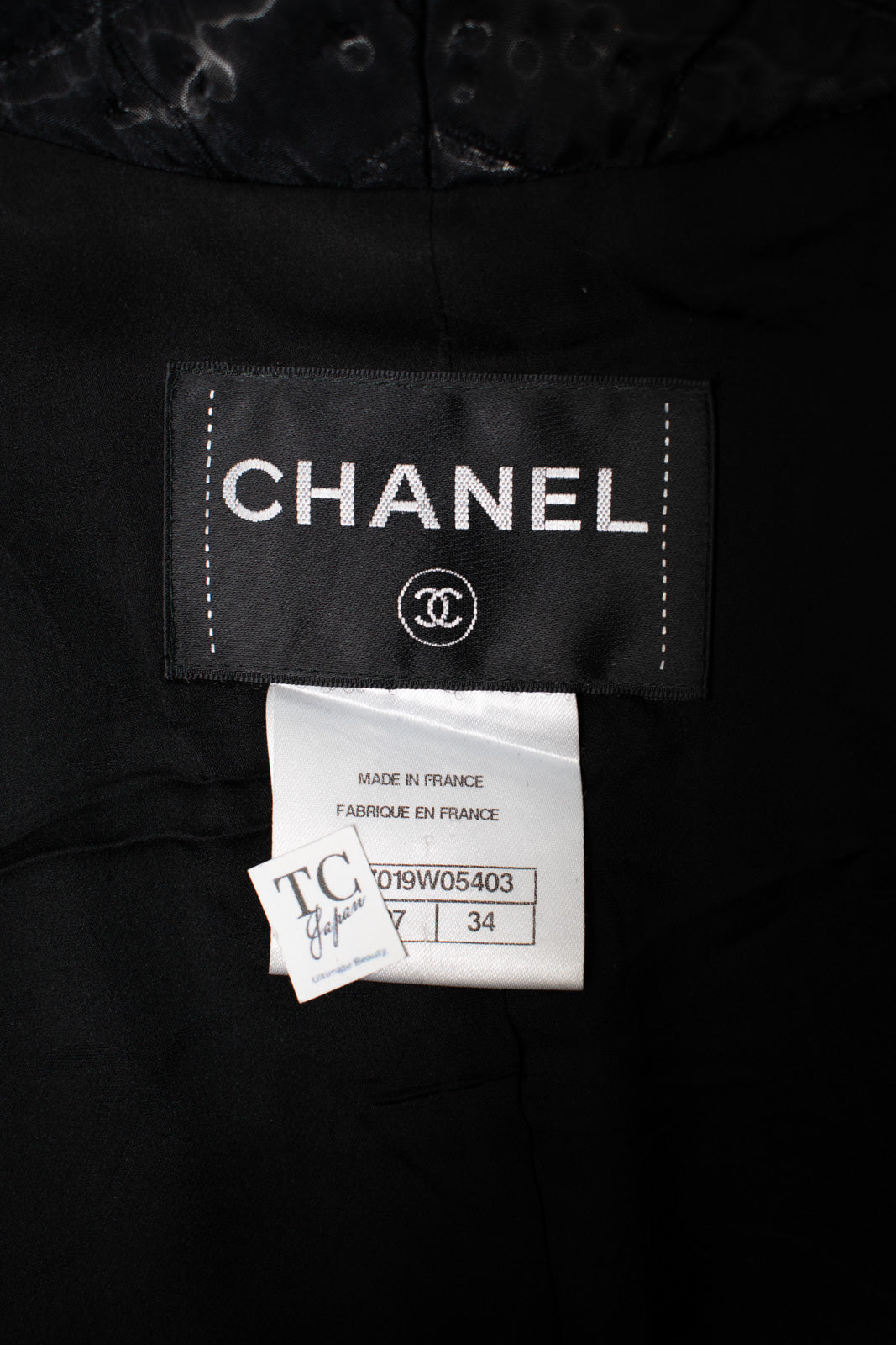 CHANEL 13A Black Quilted Metallic Zipper Tweed Jacket 34 シャネル ブラック メタリック ジッパー ツイード ジャケット 即発