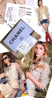 CHANEL 12S Camel Beige Organdy Jacket 36 シャネル キャメル ベージュ オーガンジー ジャケット 即発