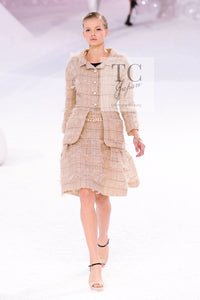 CHANEL 12S Camel Beige Organdy Jacket 36 シャネル キャメル ベージュ オーガンジー ジャケット 即発