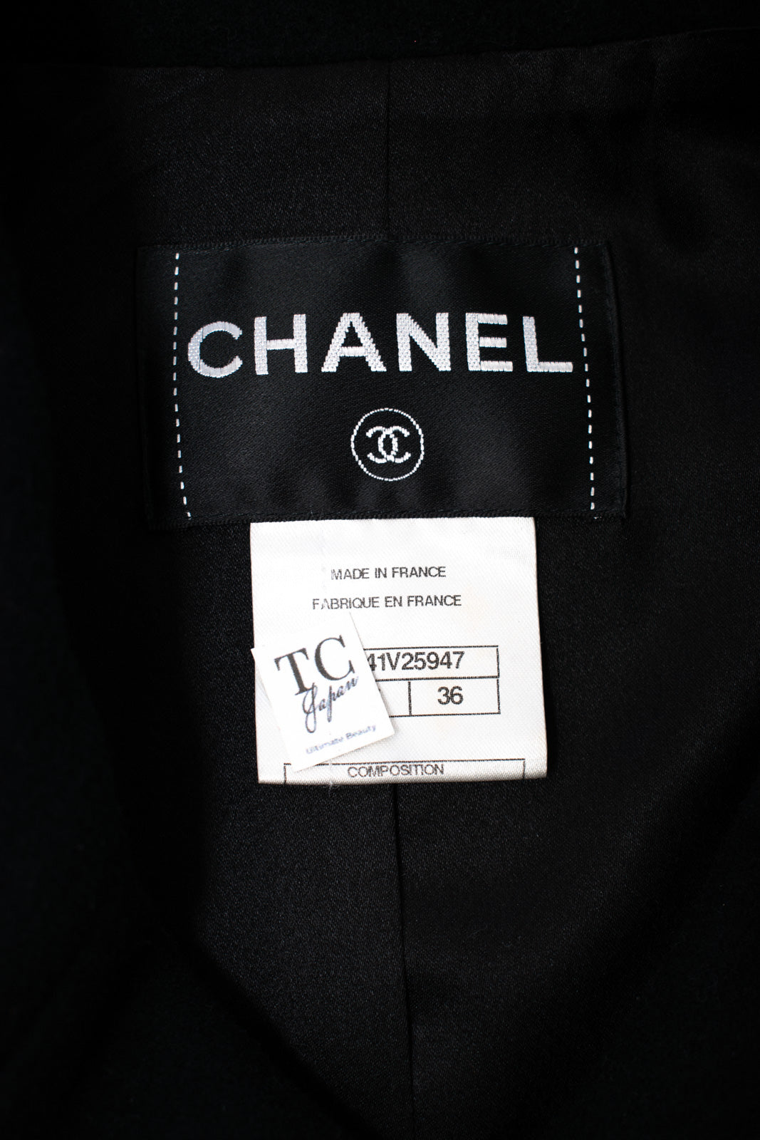 CHANEL 11PF Black Wool Gripoix Buttons Double Jacket Coat 36 シャネル ブラック ウール グリポア 宝石 ボタン ジャケット コート 即発