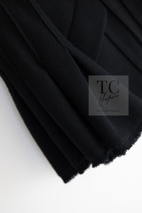 CHANEL 13C Black Flare Sleeves Wool Zipper Tweed Jacket 36 シャネル ブラック フレアスリーブ ウール ジッパー ジャケット