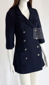 CHANEL 13S Navy Double Cotton Jacket 36 シャネル ネイビー ダブル コットン ジャケット 即発