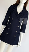 CHANEL 13S Navy Double Cotton Jacket 36 シャネル ネイビー ダブル コットン ジャケット 即発