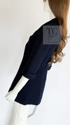 CHANEL 13S Navy Double Cotton Jacket 36 シャネル ネイビー ダブル コットン ジャケット 即発