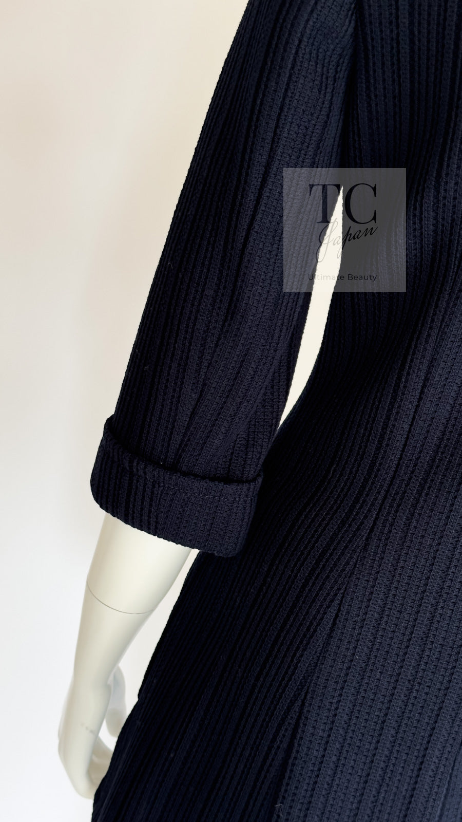 CHANEL 13S Navy Double Cotton Jacket 36 シャネル ネイビー ダブル コットン ジャケット 即発