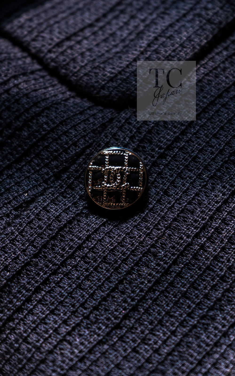 CHANEL 13S Navy Double Cotton Jacket 36 シャネル ネイビー ダブル コットン ジャケット 即発