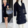 CHANEL 13S Navy Double Cotton Jacket 36 シャネル ネイビー ダブル コットン ジャケット 即発