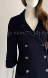 CHANEL 13S Navy Cotton Tweed Bottom Culottes Jumpsuit 34 シャネル ネイビー コットン ツイード ボトムキュロット ジャンプスーツ 即発