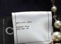 CHANEL 13S Navy Cotton Tweed Bottom Culottes Jumpsuit 34 シャネル ネイビー コットン ツイード ボトムキュロット ジャンプスーツ 即発