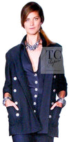 CHANEL 13S Navy Double Cotton Jacket 36 シャネル ネイビー ダブル コットン ジャケット 即発