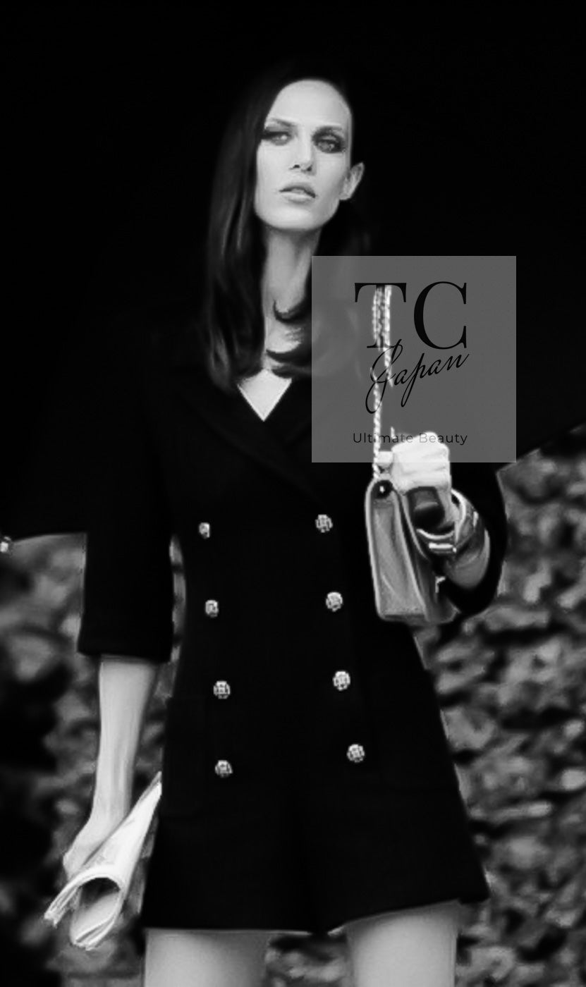 CHANEL 13S Navy Double Cotton Jacket 36 シャネル ネイビー ダブル コットン ジャケット 即発