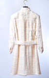 CHANEL 06A Ivory Off White Lesage Tweed Jacket Coat Skirt Suit Set 38 40 シャネル アイボリー オフホワイト ルサージュ ジャケット コート スカート スーツ セット 即発