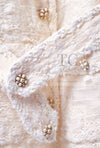 CHANEL 06A Ivory Off White Lesage Tweed Jacket Coat Skirt Suit Set 38 40 シャネル アイボリー オフホワイト ルサージュ ジャケット コート スカート スーツ セット 即発