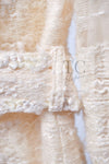 CHANEL 06A Ivory Off White Lesage Tweed Jacket Coat Skirt Suit Set 38 40 シャネル アイボリー オフホワイト ルサージュ ジャケット コート スカート スーツ セット 即発