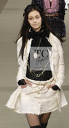 CHANEL 06A Ivory Off White Lesage Tweed Jacket Coat Skirt Suit Set 38 40 シャネル アイボリー オフホワイト ルサージュ ジャケット コート スカート スーツ セット 即発