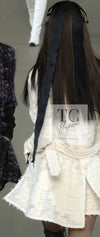 CHANEL 06A Ivory Off White Lesage Tweed Jacket Coat Skirt Suit Set 38 40 シャネル アイボリー オフホワイト ルサージュ ジャケット コート スカート スーツ セット 即発