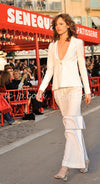CHANEL 11C Ivory Cream Simple Single Logo Button Tailored Wool Jacket 38 シャネル アイボリー クリーム ウール シンプル ブレザー ジャケット ココボタン 即発