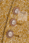 CHANEL 14PF Beige Brown Wool Cotton Tweed Jacket Skirt Suit 44 シャネル ベージュ ブラウン ウール コットン ツイード ジャケット スカート スーツ 即発