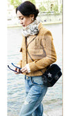 CHANEL 14PF Beige Brown Wool Cotton Tweed Jacket Skirt Suit 44 シャネル ベージュ ブラウン ウール コットン ツイード ジャケット スカート スーツ 即発