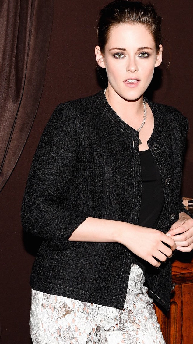 CHANEL 16C Little Black Cotton Tweed Collarless Jacket 44 シャネル リトル ブラック コットン ツイード ノーカラー ジャケット 即発