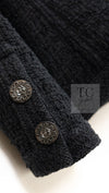 CHANEL 16C Little Black Cotton Tweed Collarless Jacket 44 シャネル リトル ブラック コットン ツイード ノーカラー ジャケット 即発