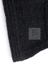 CHANEL 16C Little Black Cotton Tweed Collarless Jacket 44 シャネル リトル ブラック コットン ツイード ノーカラー ジャケット 即発