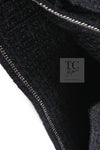 CHANEL 16C Little Black Cotton Tweed Collarless Jacket 44 シャネル リトル ブラック コットン ツイード ノーカラー ジャケット 即発