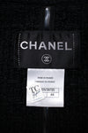 CHANEL 16C Little Black Cotton Tweed Collarless Jacket 44 シャネル リトル ブラック コットン ツイード ノーカラー ジャケット 即発