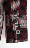 CHANEL 08PF Burgundy Black Tartan Check Jacket 34 36 シャネル バーガンディ ブラック タータン チェック柄 ジャケット 即発
