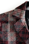 CHANEL 08PF Burgundy Black Tartan Check Jacket 34 36 シャネル バーガンディ ブラック タータン チェック柄 ジャケット 即発