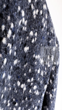 CHANEL 01A Navy Dark Gray Wool Tweed Jacket 38 40 42 シャネル ネイビー ダーグレー ポップコーン ウール ジャケット 即発