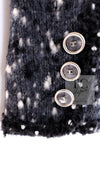 CHANEL 01A Navy Dark Gray Wool Tweed Jacket 38 40 42 シャネル ネイビー ダーグレー ポップコーン ウール ジャケット 即発