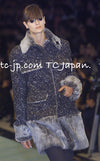 CHANEL 01A Navy Dark Gray Wool Tweed Jacket 38 40 42 シャネル ネイビー ダーグレー ポップコーン ウール ジャケット 即発