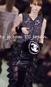 CHANEL 01A Navy Dark Gray Wool Tweed Jacket 38 40 42 シャネル ネイビー ダーグレー ポップコーン ウール ジャケット 即発